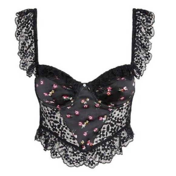 VS For Love & Lemons lace trim bustier - Picture 1 of 3